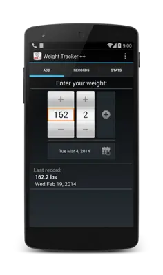 Weight Tracker ++ android App screenshot 6